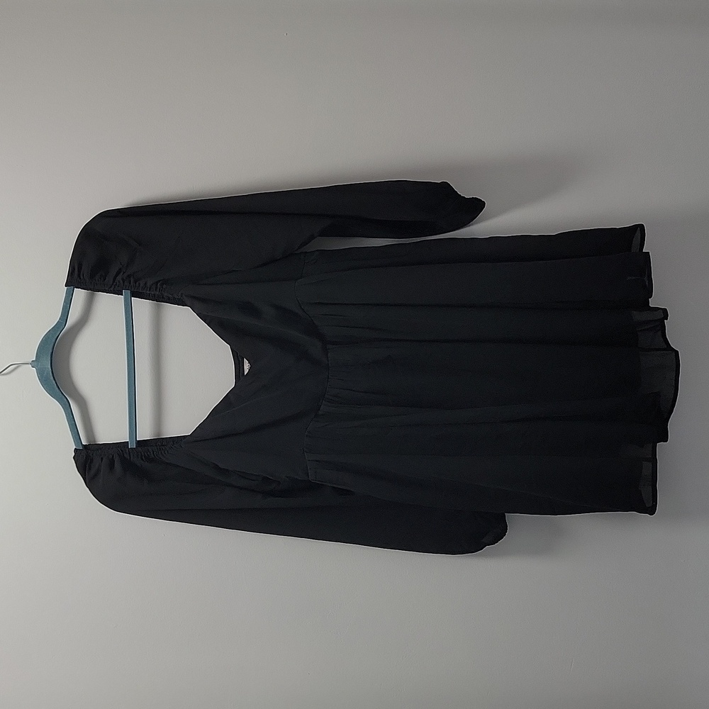 Black mini dress